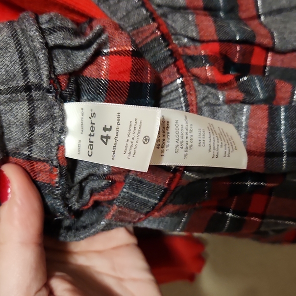 Carters Toddler Girls Holiday Christmas Jumper Size 4T - Picture 3 of 5